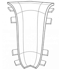 Внутренний угол Дуб Пасадена 70мм (138)